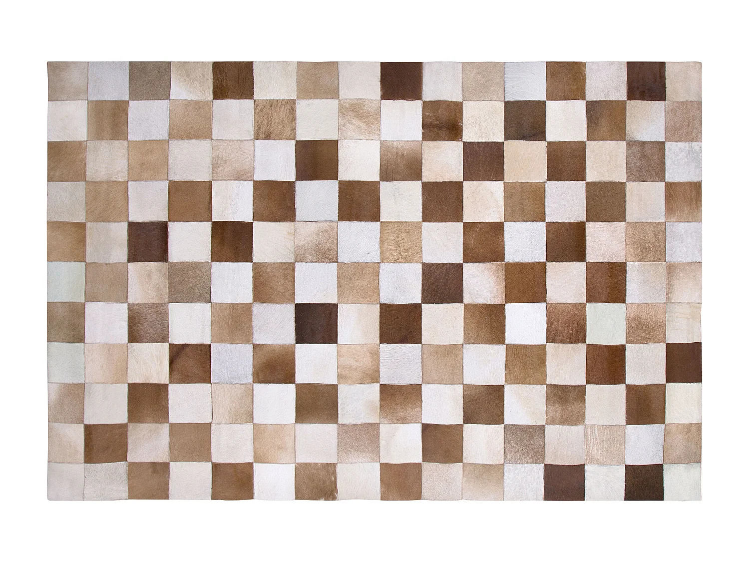 Tapis SOLMAZ Beige 140 x 200 cm Cuir