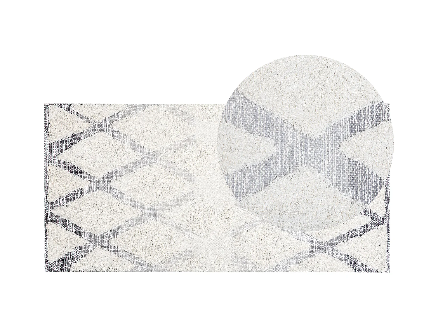 Tapis PENDIK Beige clair 80 x 150 cm Coton