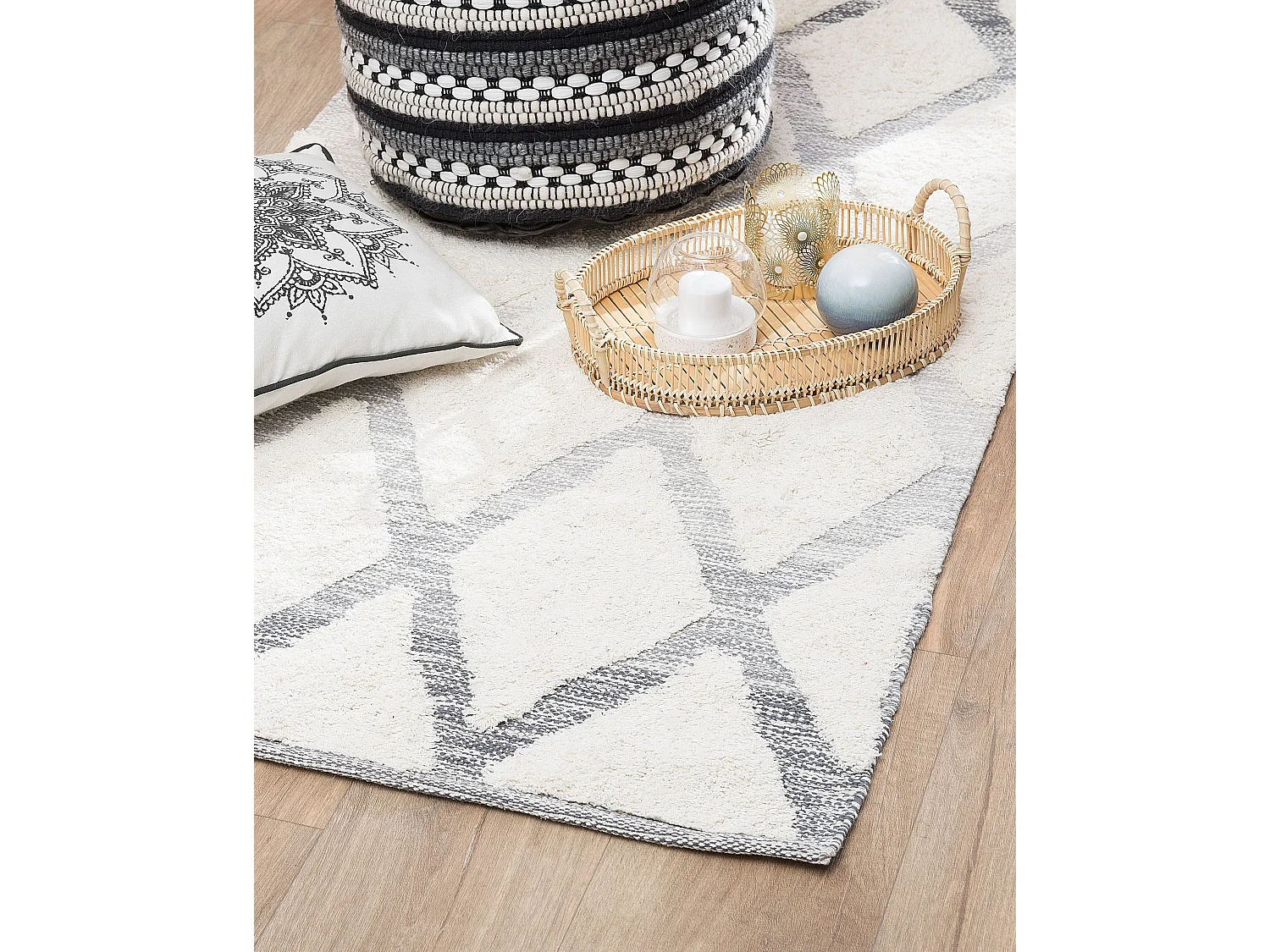 Tapis PENDIK Beige clair 80 x 150 cm Coton