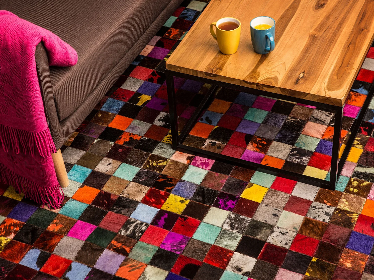 Tapis patchwork multicolore 200x300 cm ENNE