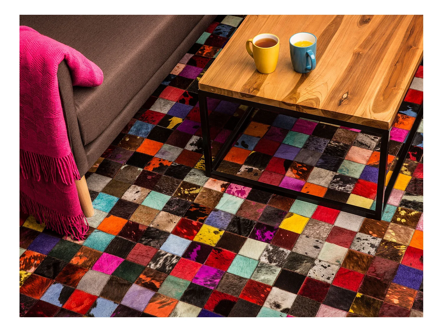 Tapis patchwork multicolore 200x300 cm ENNE