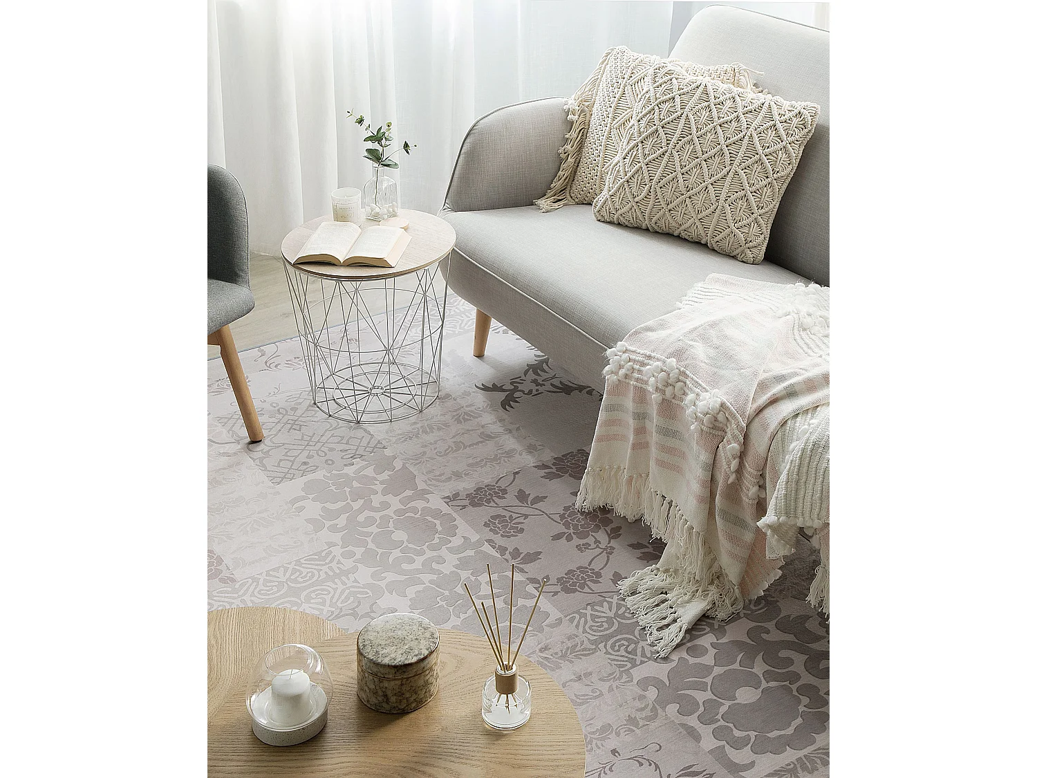 Vloerkleed polyester meerkleurig 140 x 200 cm BALLICA II