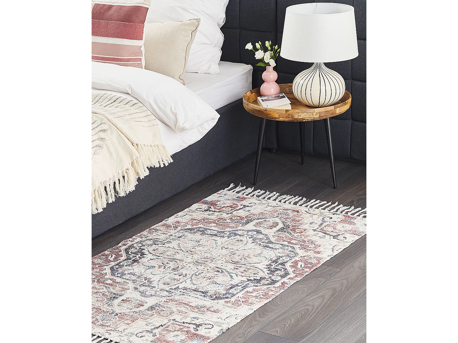 Vloerkleed polyester meerkleurig 80 x 150 cm KELKIT