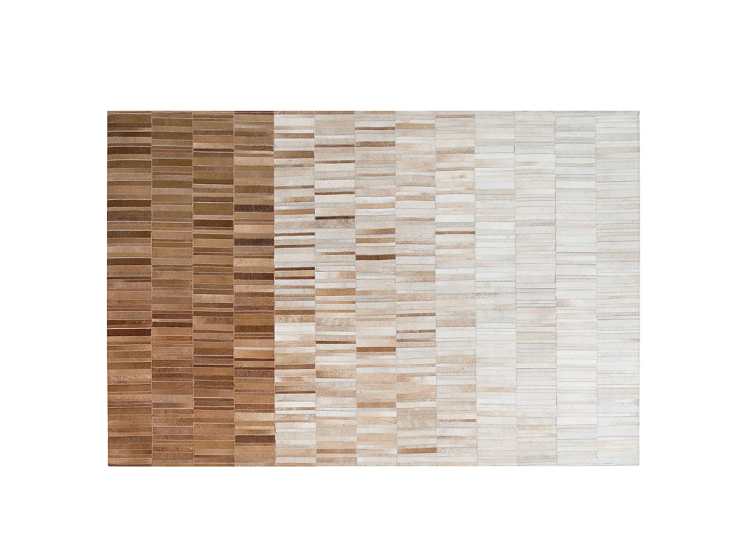 Tapis YAGDA Beige 140 x 200 cm Cuir