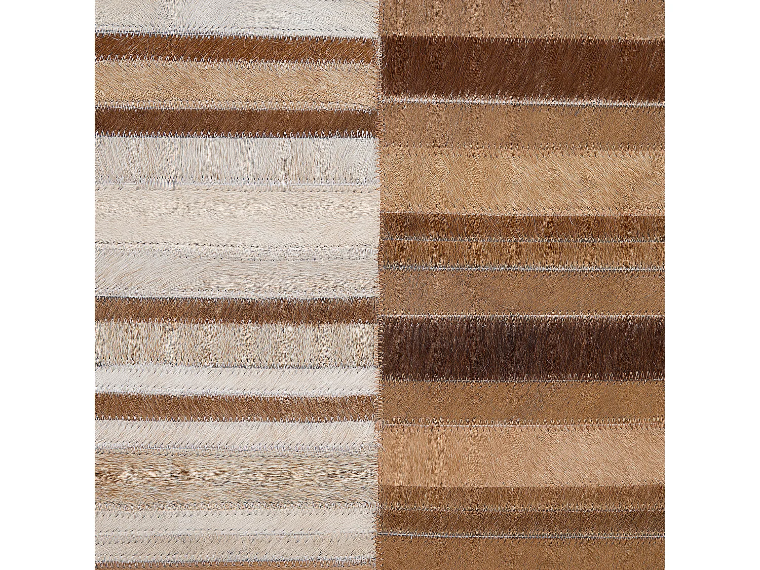 Tapis YAGDA Beige 140 x 200 cm Cuir