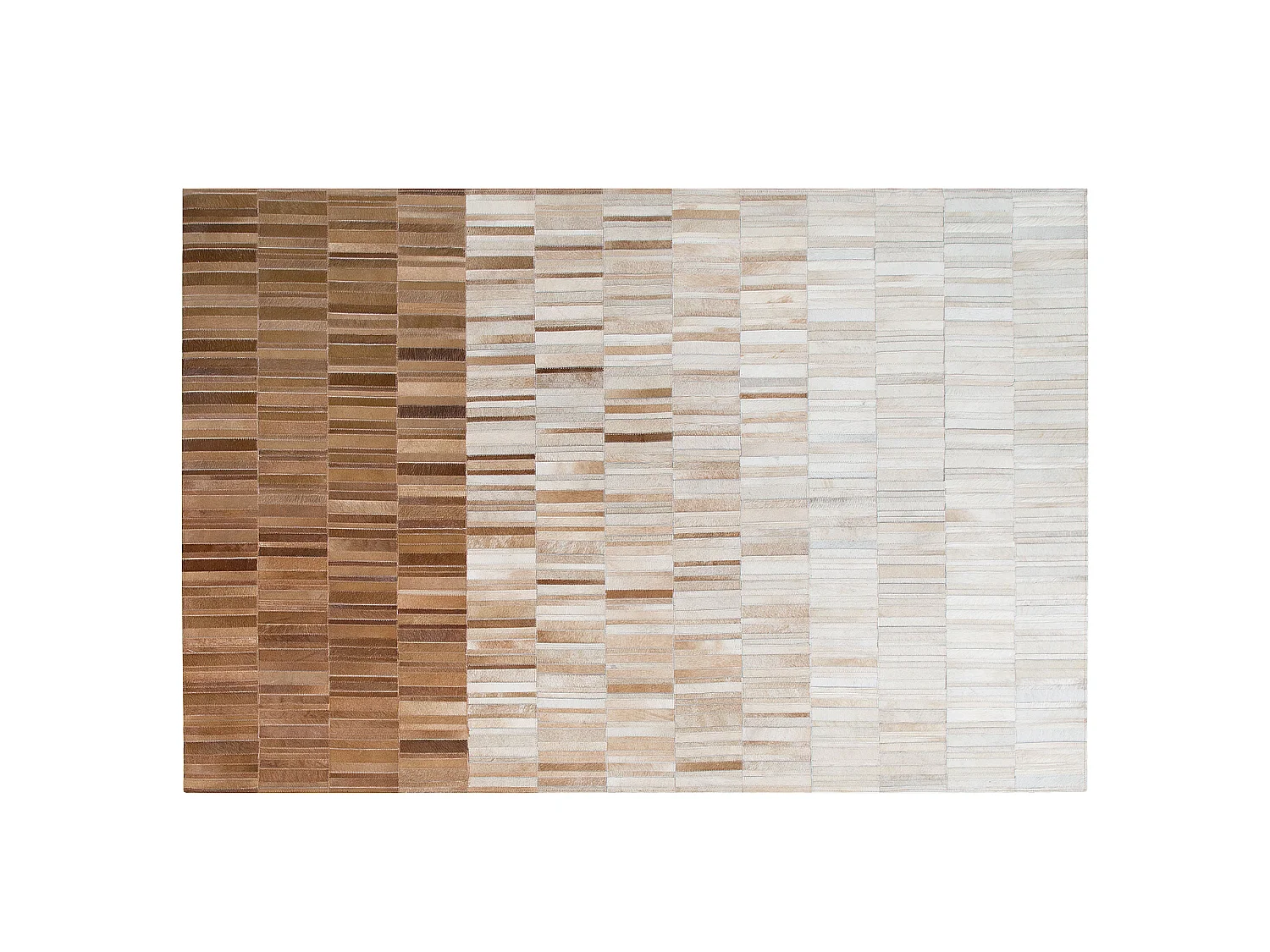 Tapis YAGDA Beige 140 x 200 cm Cuir