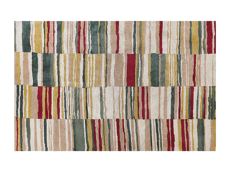 Tappeto in tessuto a pelo corto multicolore 140x200cm FATSA
