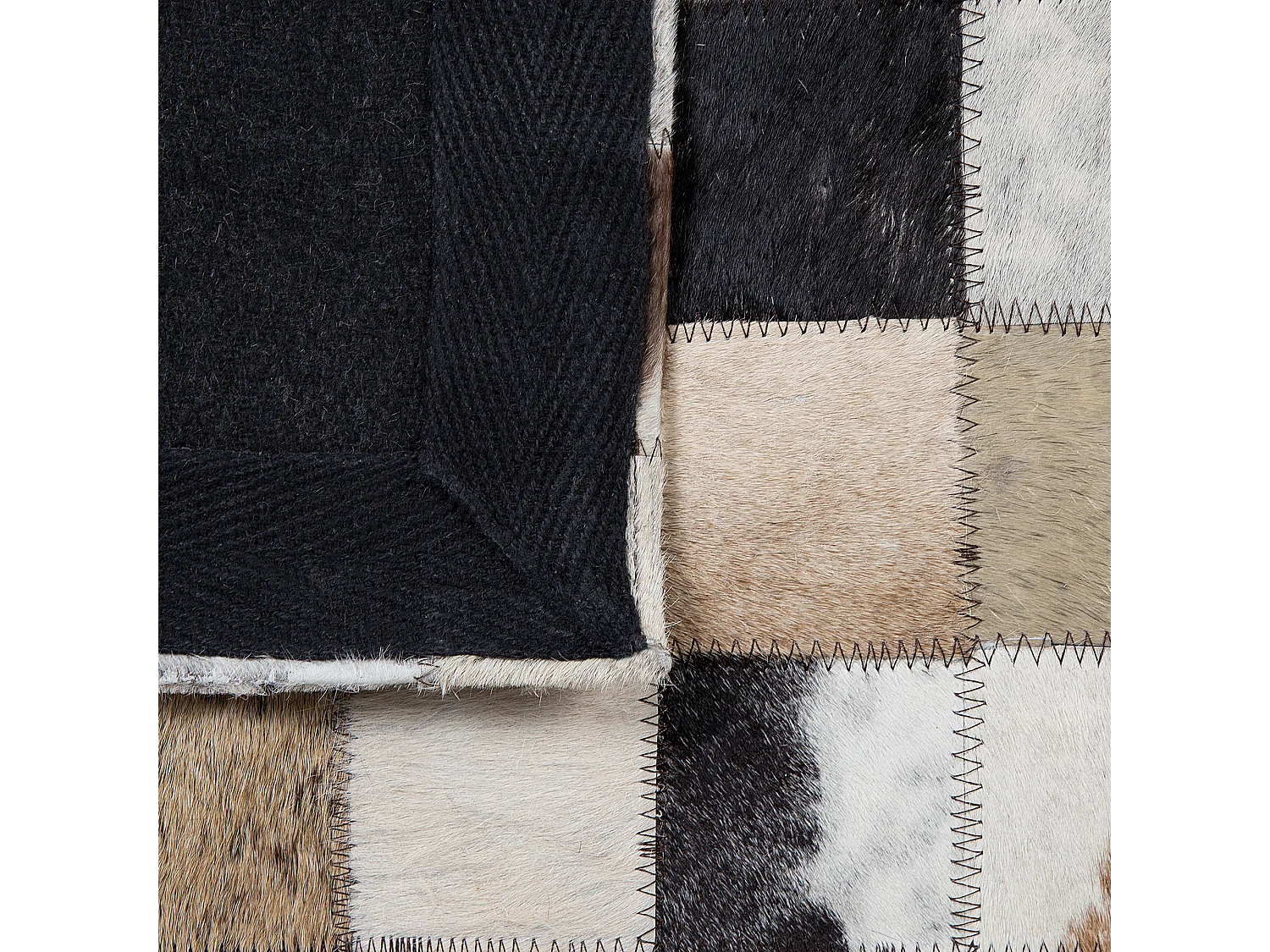 Tapis CERLI Blanc 140 x 200 cm Cuir