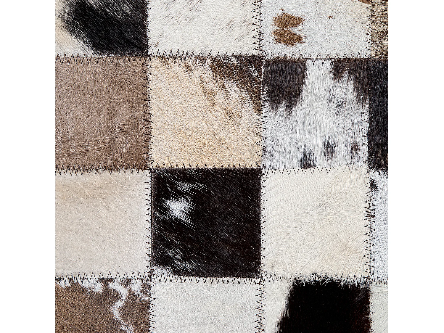 Tapis CERLI 140 x 200 cm Cuir Blanc