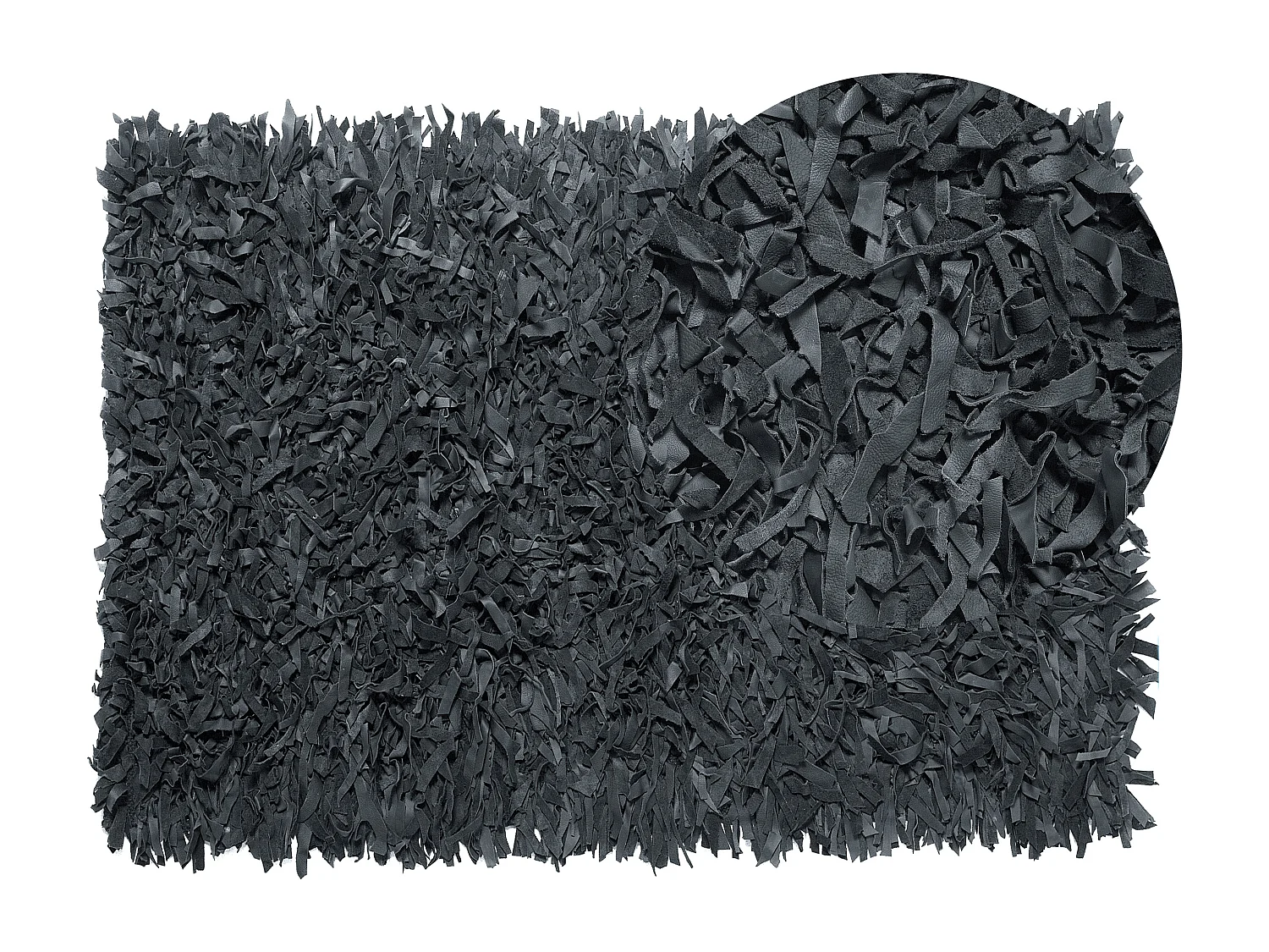 Tapis épais noir 140 x 200 cm MUT