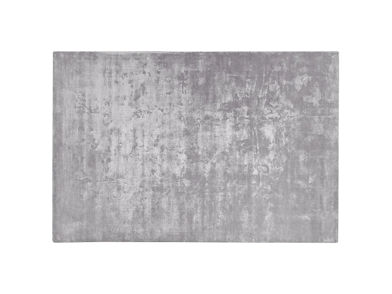 Teppich Viskose helles Grau 200 x 300 cm einfarbig handgewebt Kurzflor Gesi II