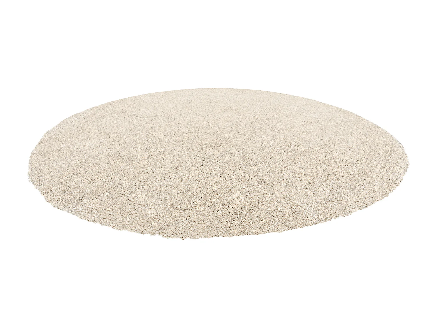 Tapis à poils longs DEMRE Beige clair ø 140 cm