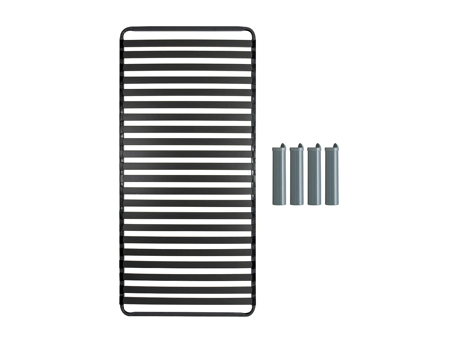 TITANIUM 22 - Pack Sommier 22 Lattes 90x190cm + 4 Pieds