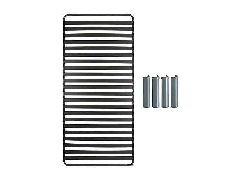 TITANIUM 22 - Pack Sommier 22 Lattes 90x190cm + 4 Pieds