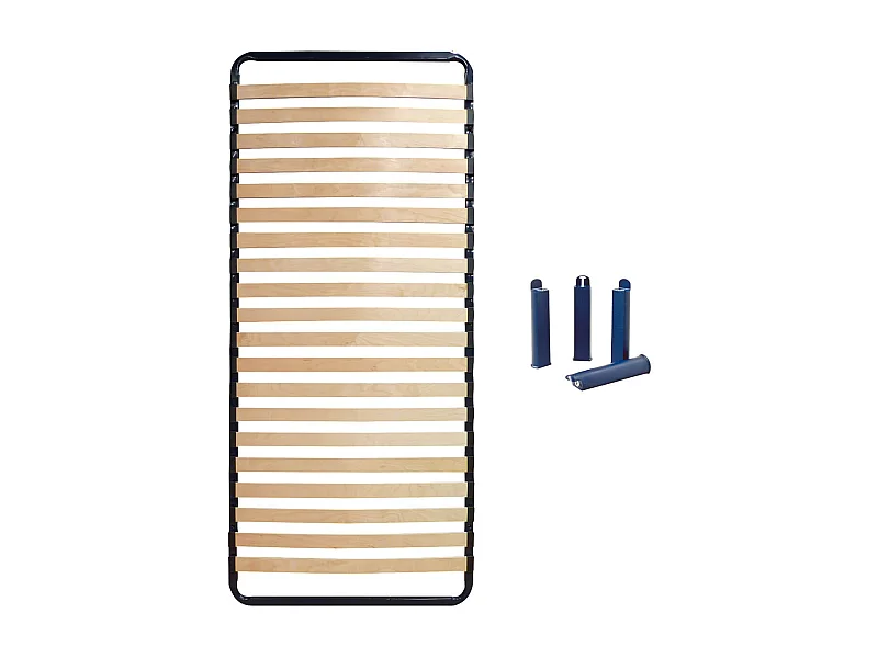 ALTOLATTES - Pack Sommier 20 Lattes 80x190cm + Pieds bleus