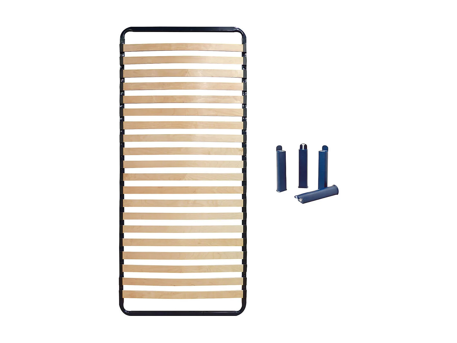 ALTOLATTES - Pack Sommier 20 Lattes 80x190cm + Pieds bleus