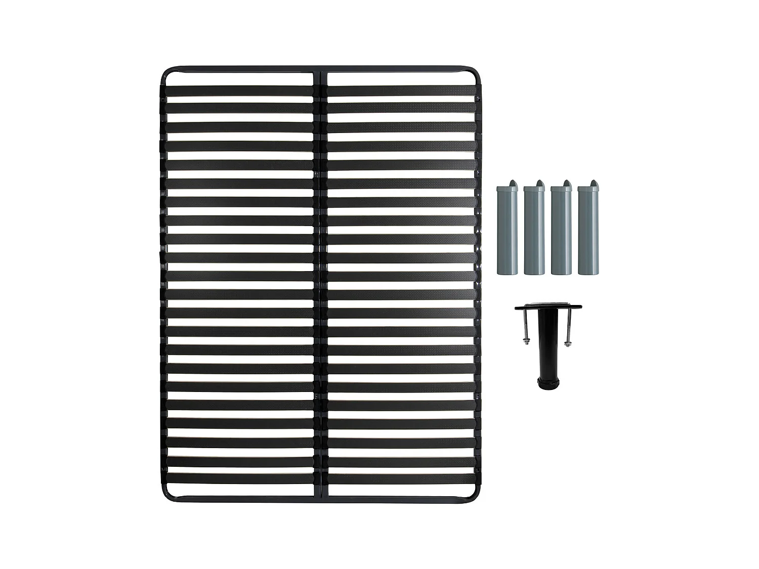 TITANIUM 22 - Pack Sommier 2x22 Lattes 160x200cm + 5 Pieds