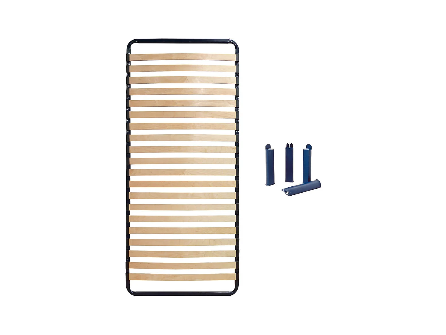 ALTOLATTES - Pack Sommier 20 Lattes 90x200cm + Pieds bleus