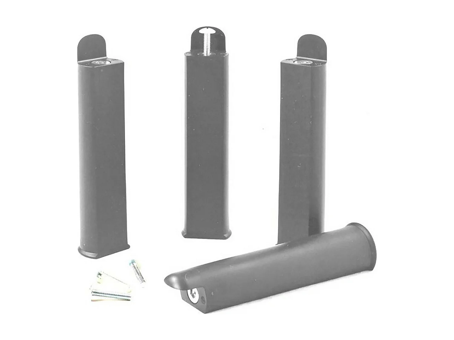 ALTOZONE - Pack Sommier 16 Lattes 90x190cm + Pieds Gris