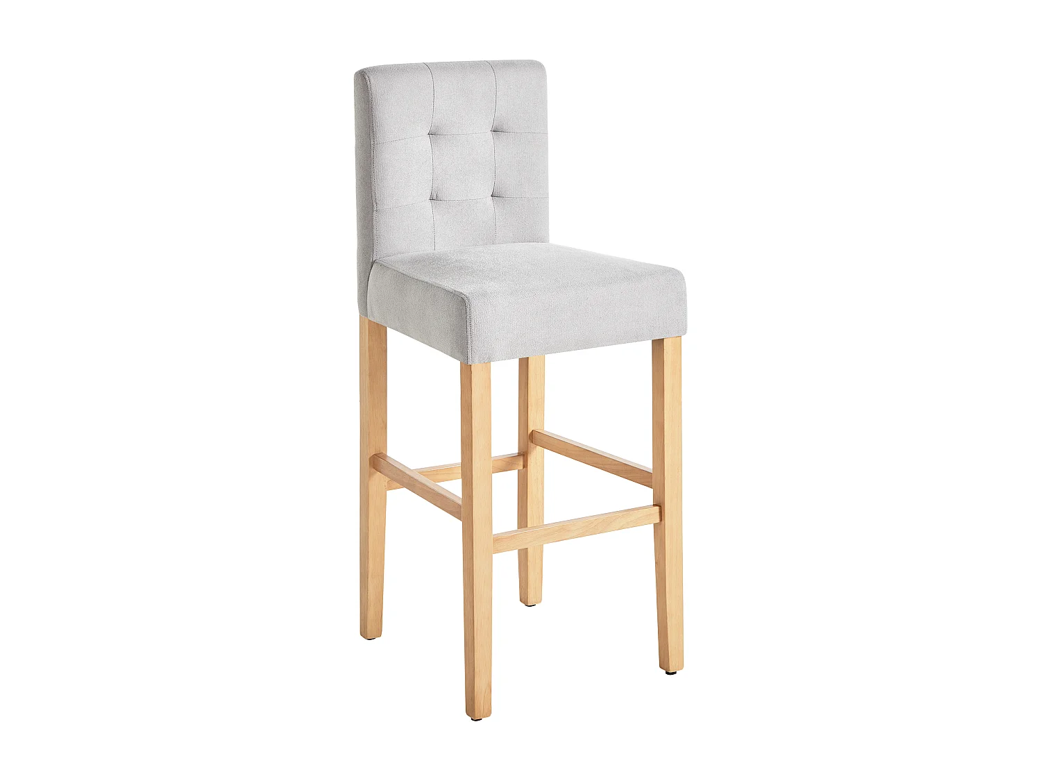 Lot de 2 chaises de bar MADISON Gris