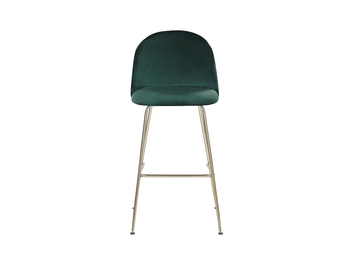 Lot de 2 chaises de bar ARCOLA Velours Vert émeraude