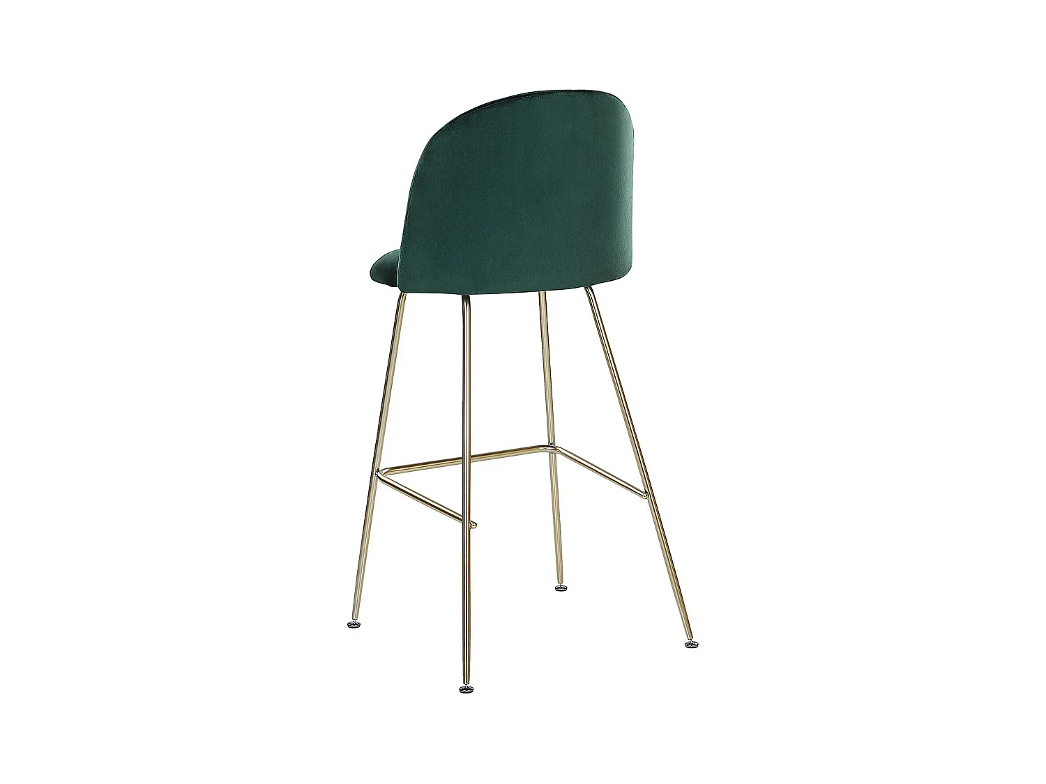 Lot de 2 chaises de bar ARCOLA Velours Vert émeraude