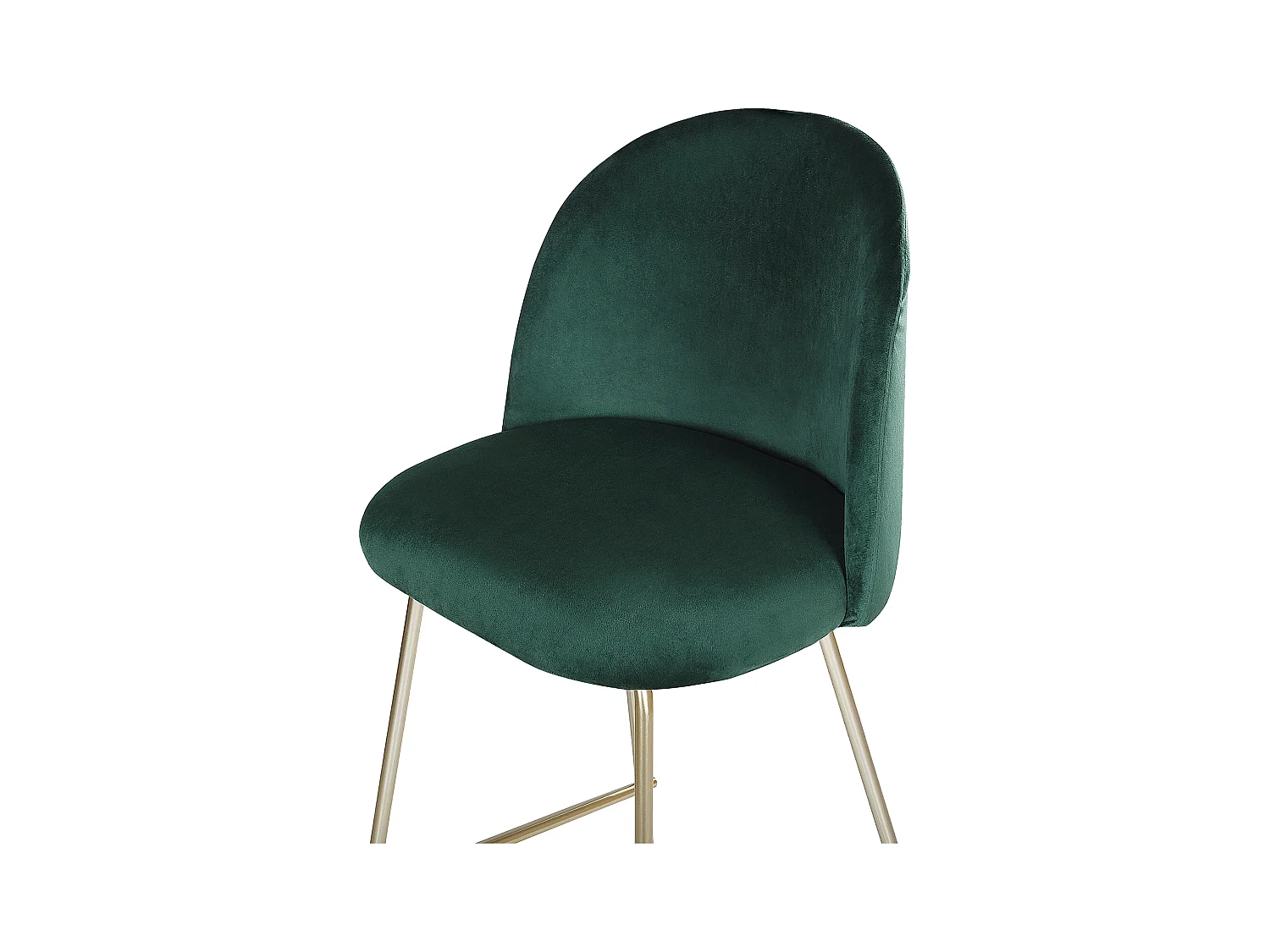 Lot de 2 chaises de bar ARCOLA Velours Vert émeraude
