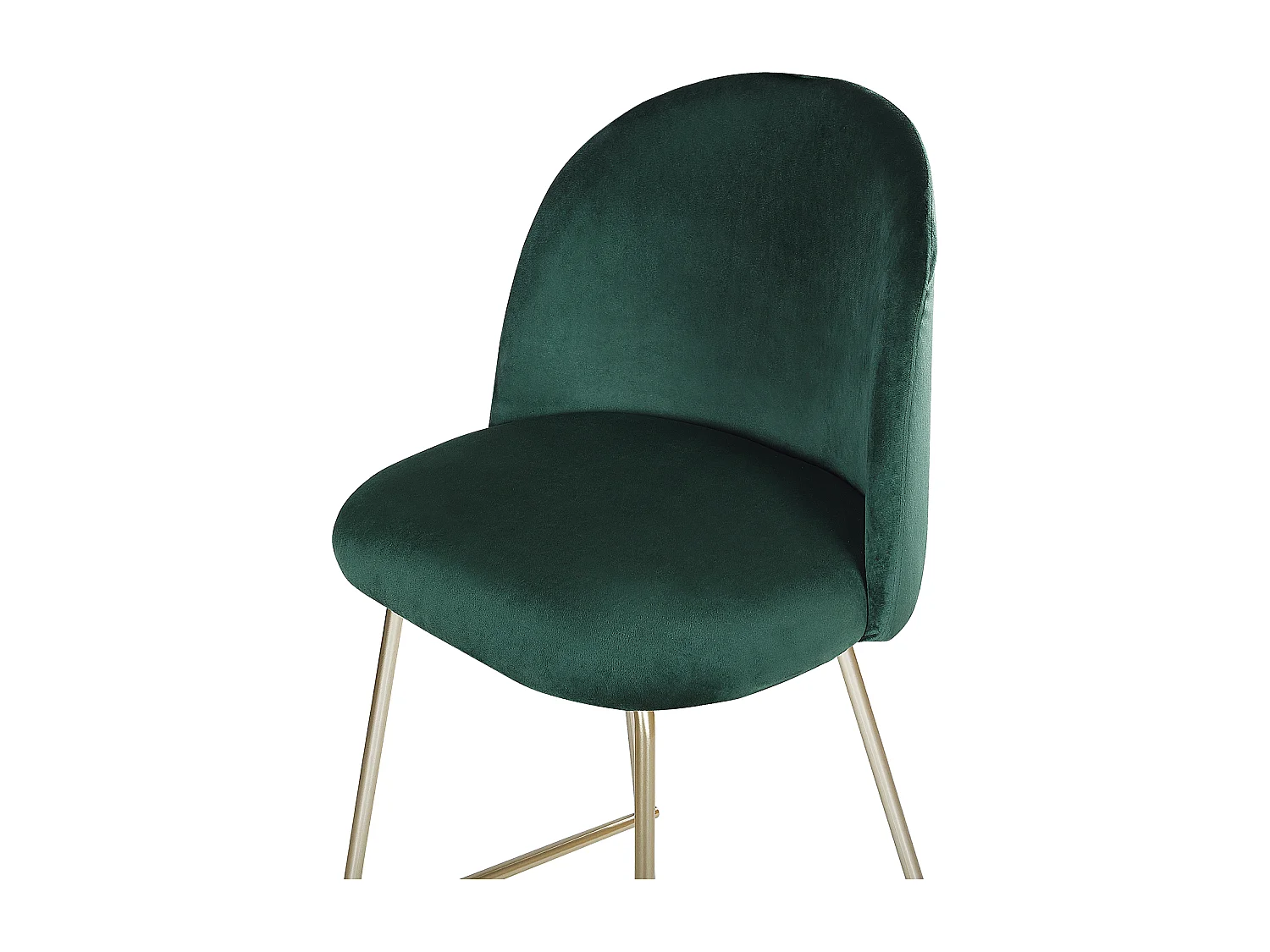 Lot de 2 chaises de bar ARCOLA Velours Vert émeraude