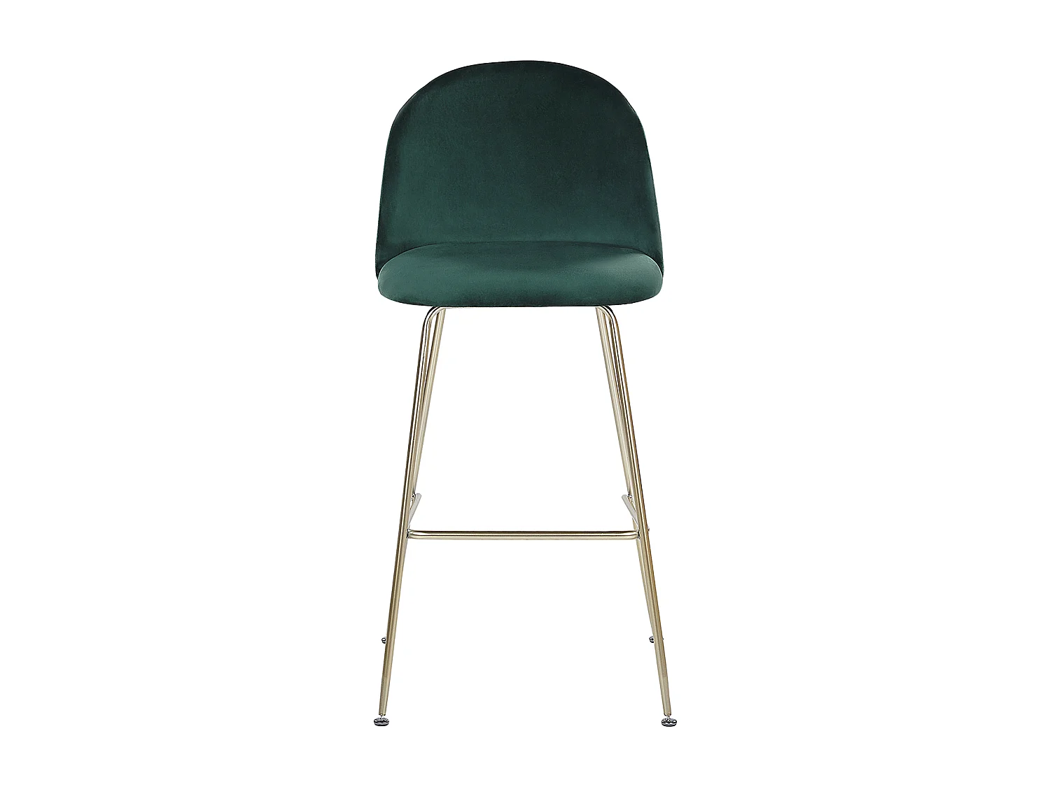 Lot de 2 chaises de bar ARCOLA Velours Vert émeraude