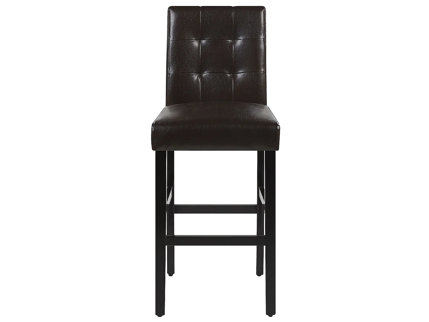 Set van 2 barstoelen MADISON Kunstleer Bruin