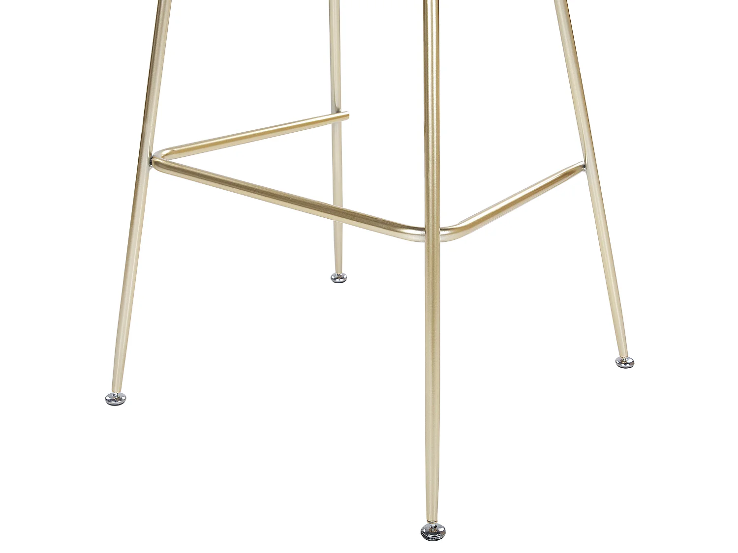 Set di 2 sedie alte ARCOLA Velluto Grigio chiaro