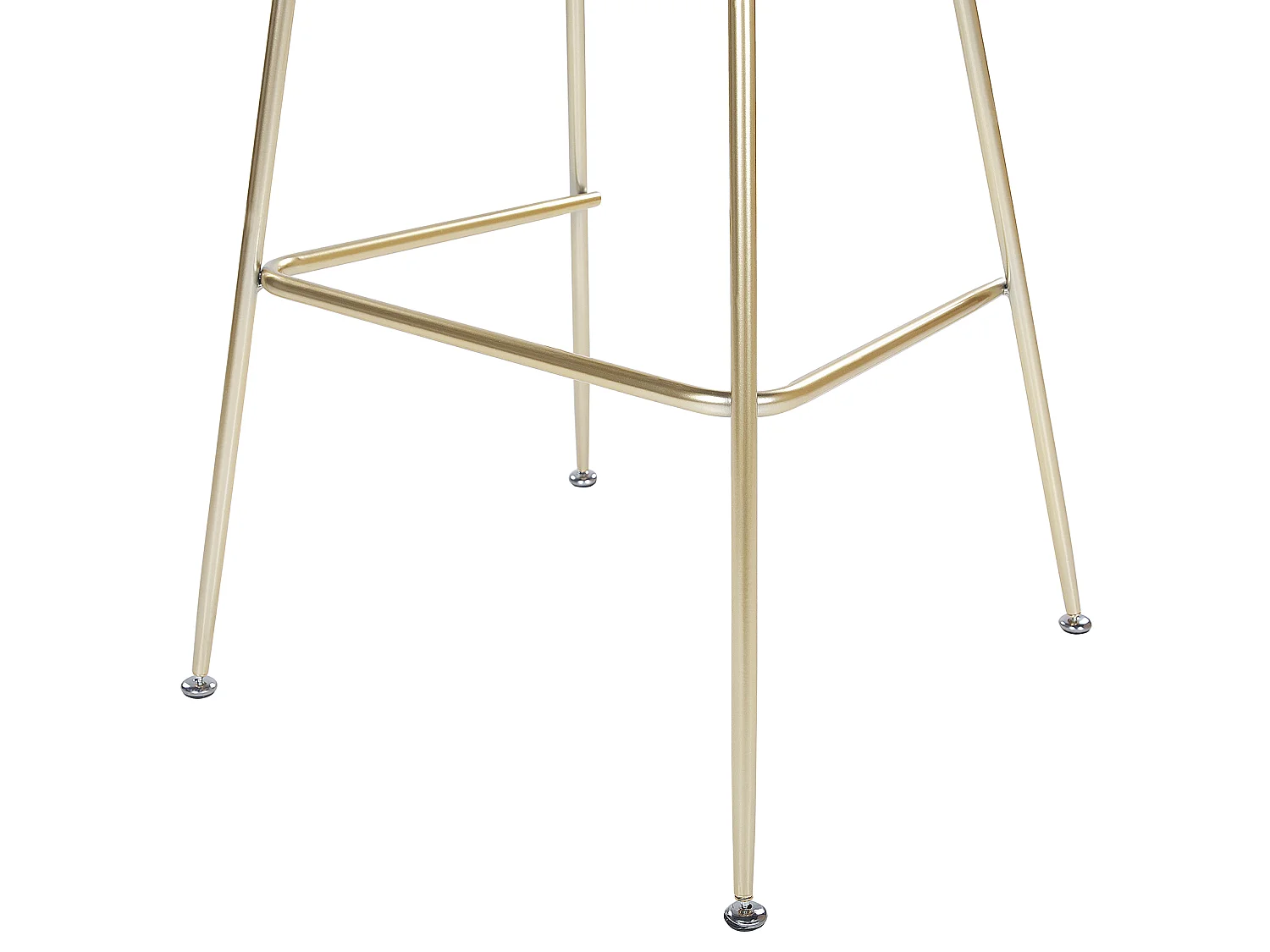 Conjunto de 2 bancos de bar ARCOLA Veludo Cinzento claro