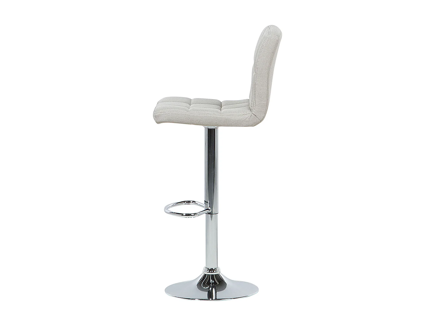 Set van 2 barstoelen MARION Draaibaar Lichtbeige