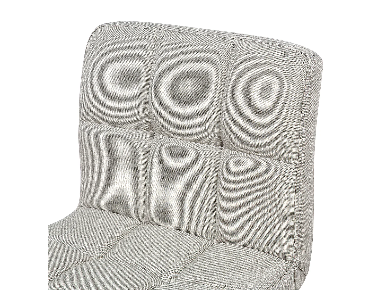 Lot de 2 chaises de bar MARION Beige clair