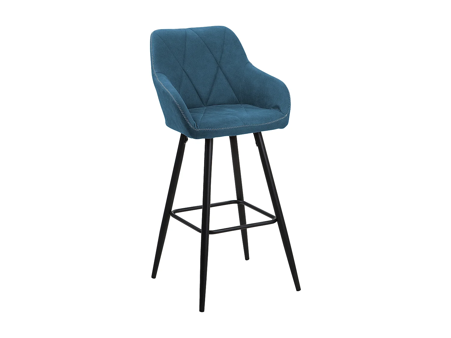 Lot de 2 chaises de bar DARIEN Bleu azur