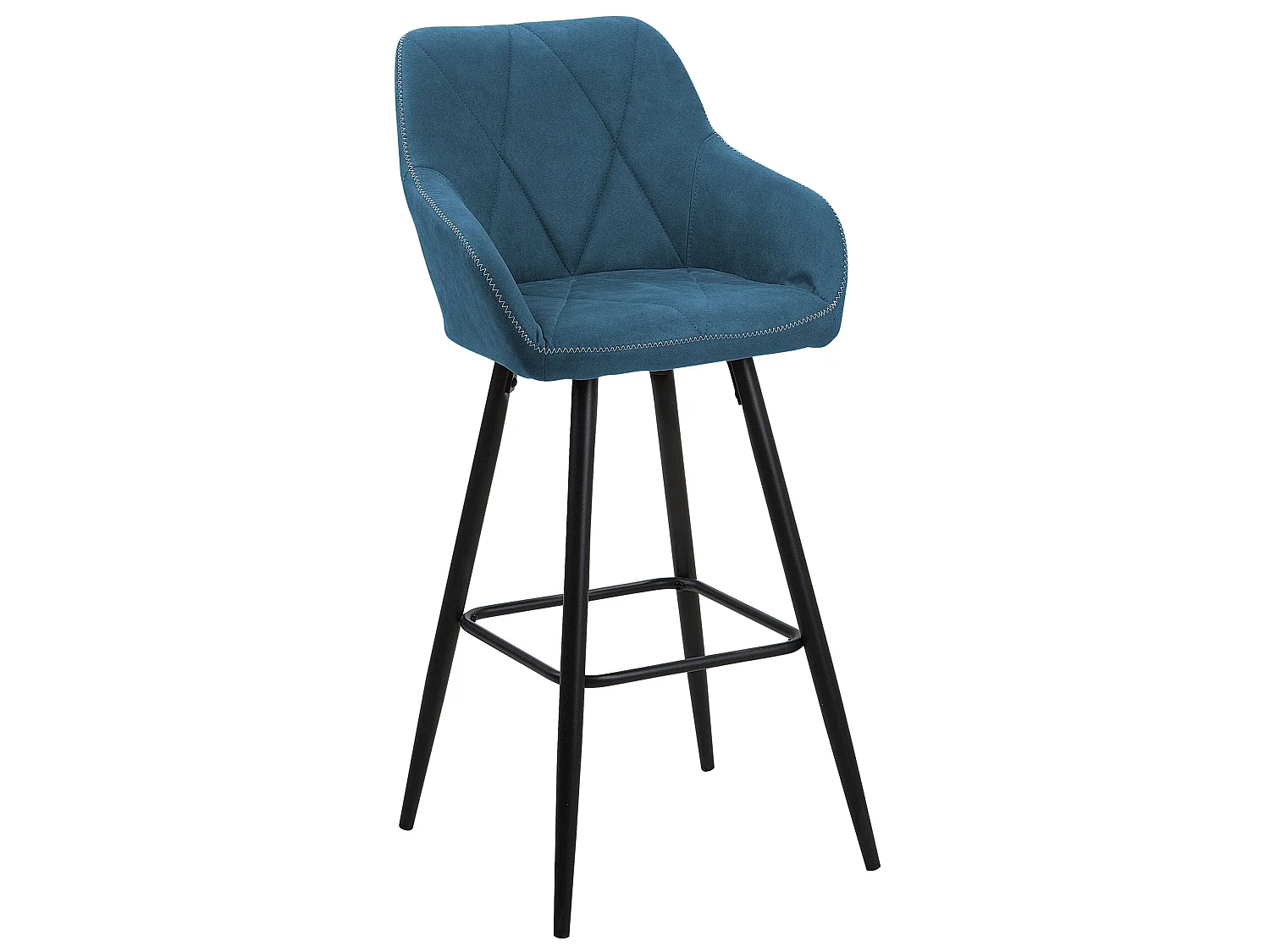 Lot de 2 chaises de bar DARIEN Bleu azur