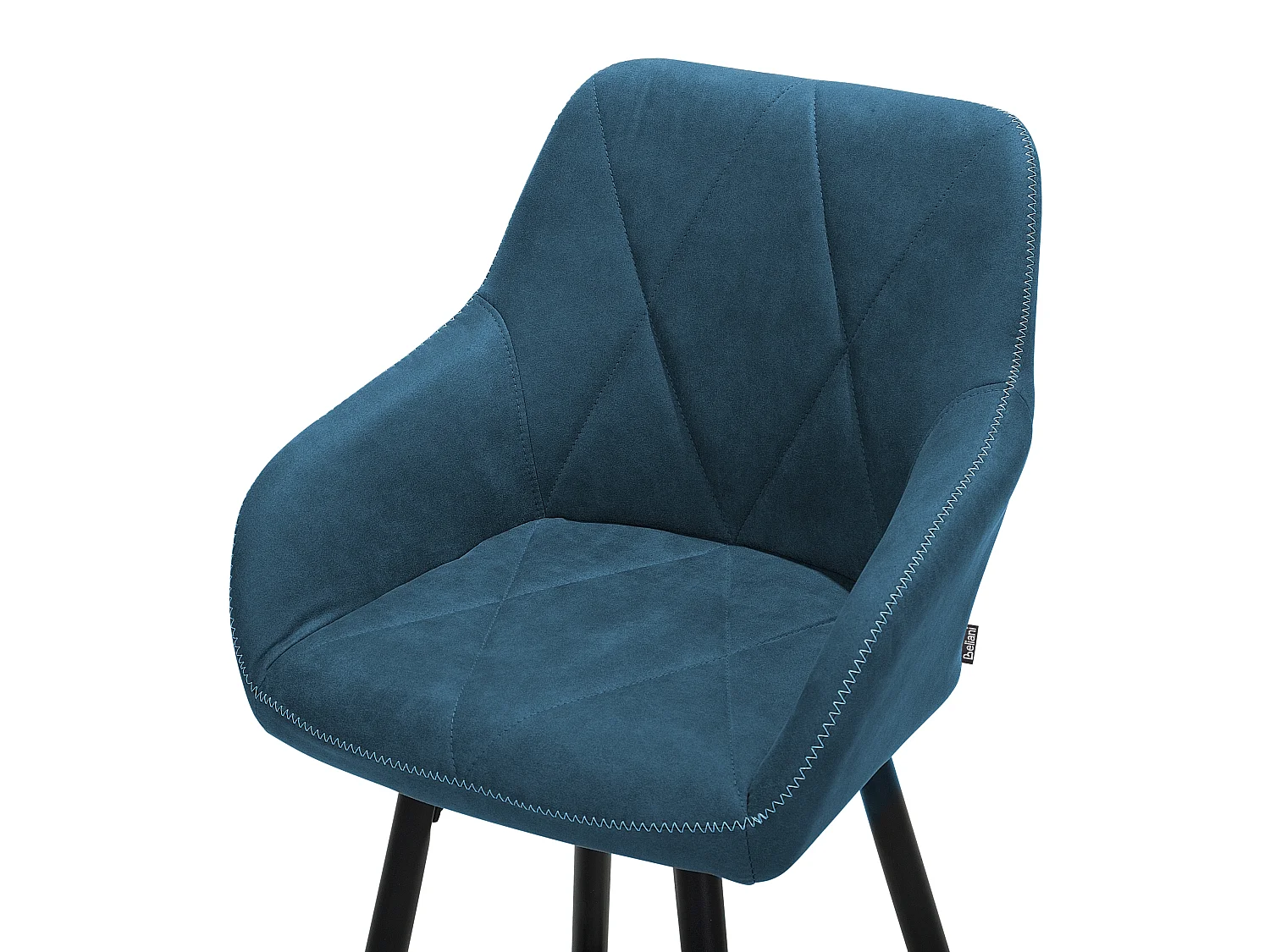 Lot de 2 chaises de bar DARIEN Bleu azur