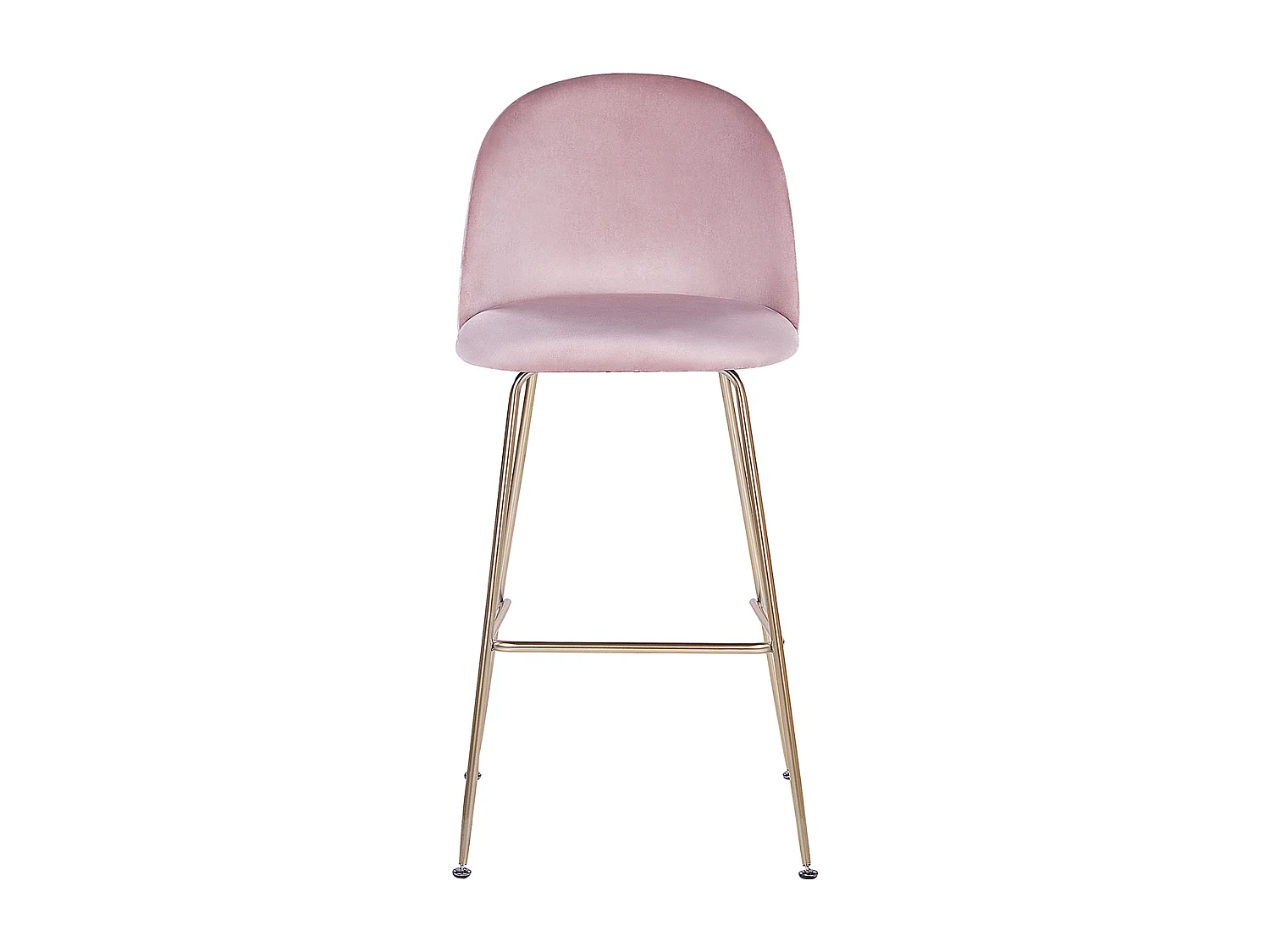 Lot de 2 chaises de bar ARCOLA Velours Rose