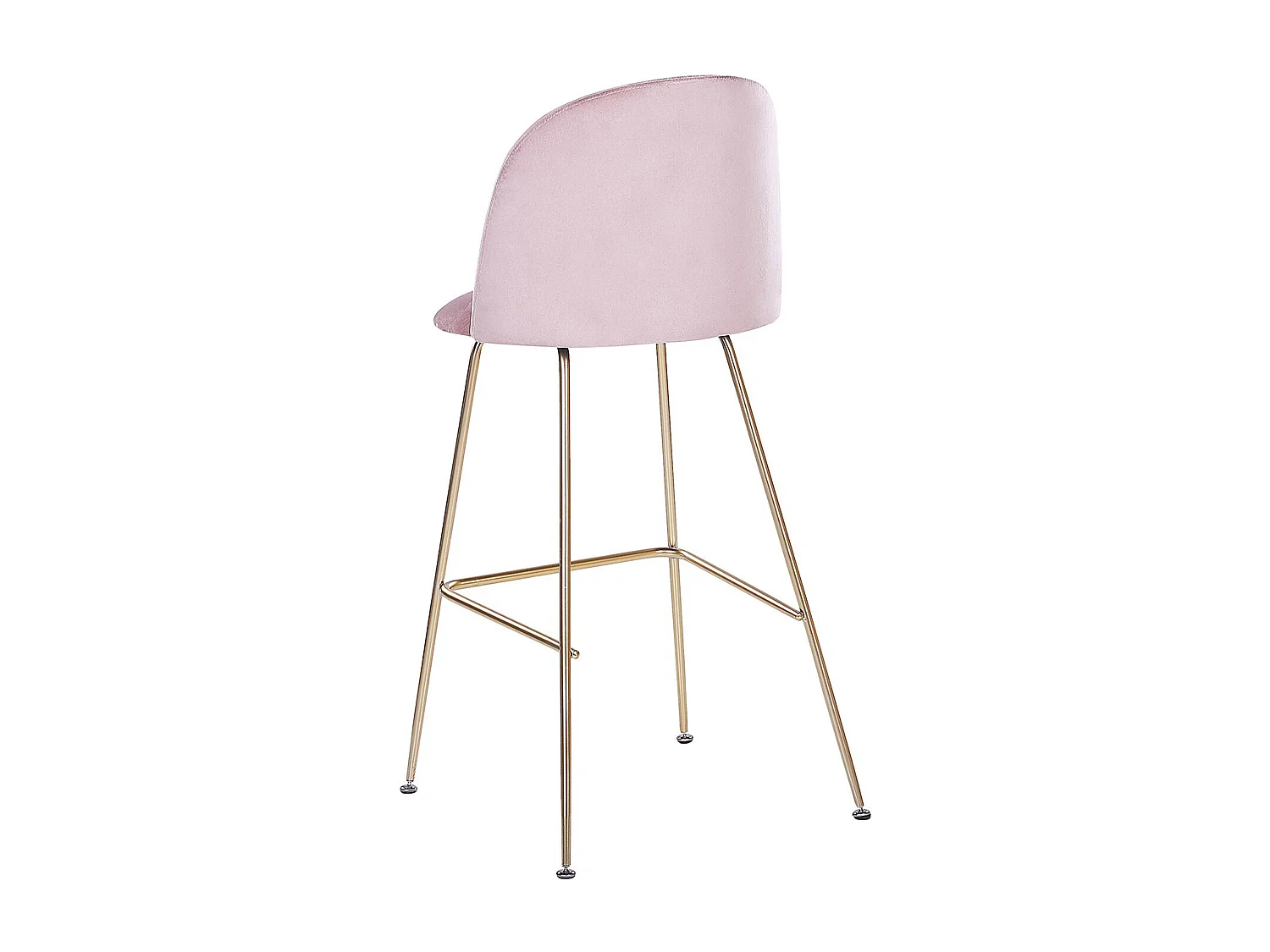 Lot de 2 chaises de bar ARCOLA Velours Rose