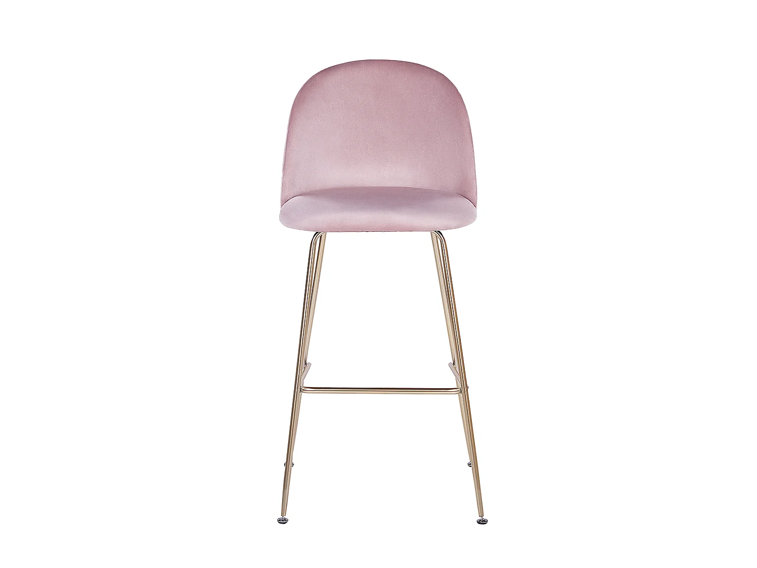 Lot de 2 chaises de bar ARCOLA Velours Rose