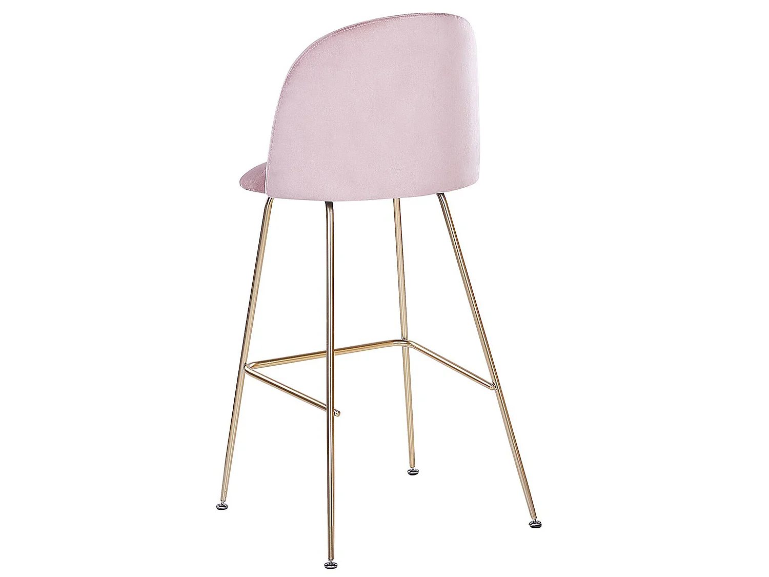 Lot de 2 chaises de bar ARCOLA Velours Rose