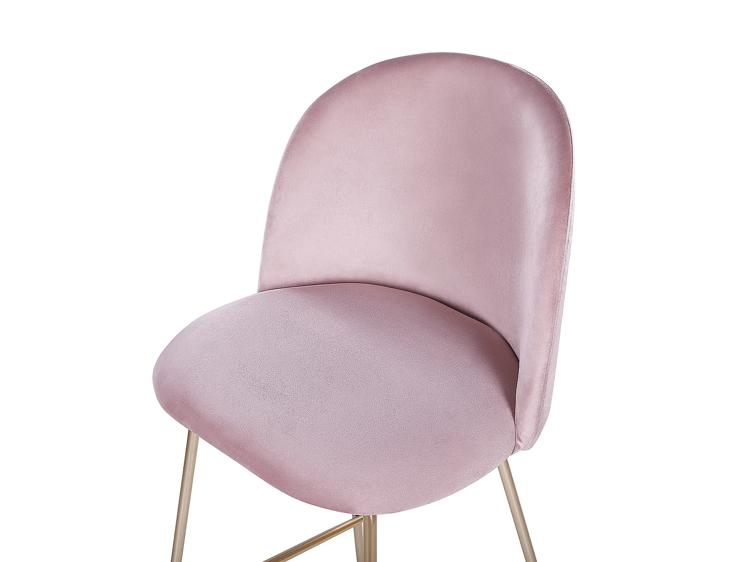 Lot de 2 chaises de bar ARCOLA Velours Rose