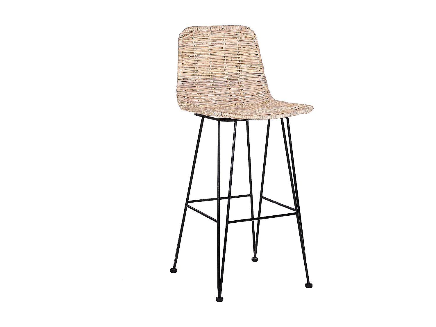 Set van 2 barstoelen CASSITA Rotan Natuurlijk
