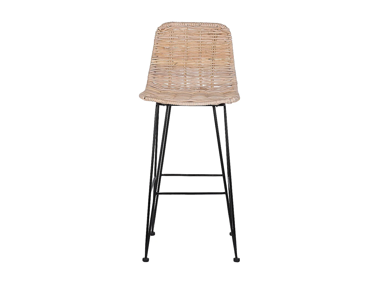 Set di 2 sedie alte CASSITA Rattan Naturale
