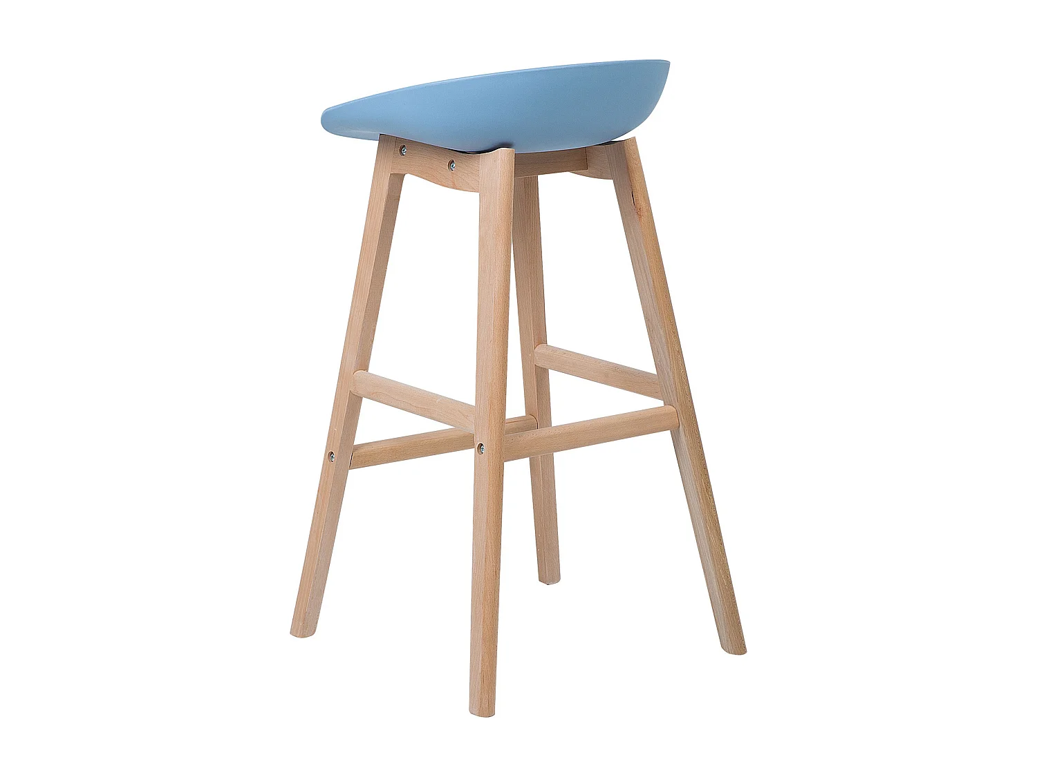 Lot de 2 chaises de bar MICCO Bleu clair