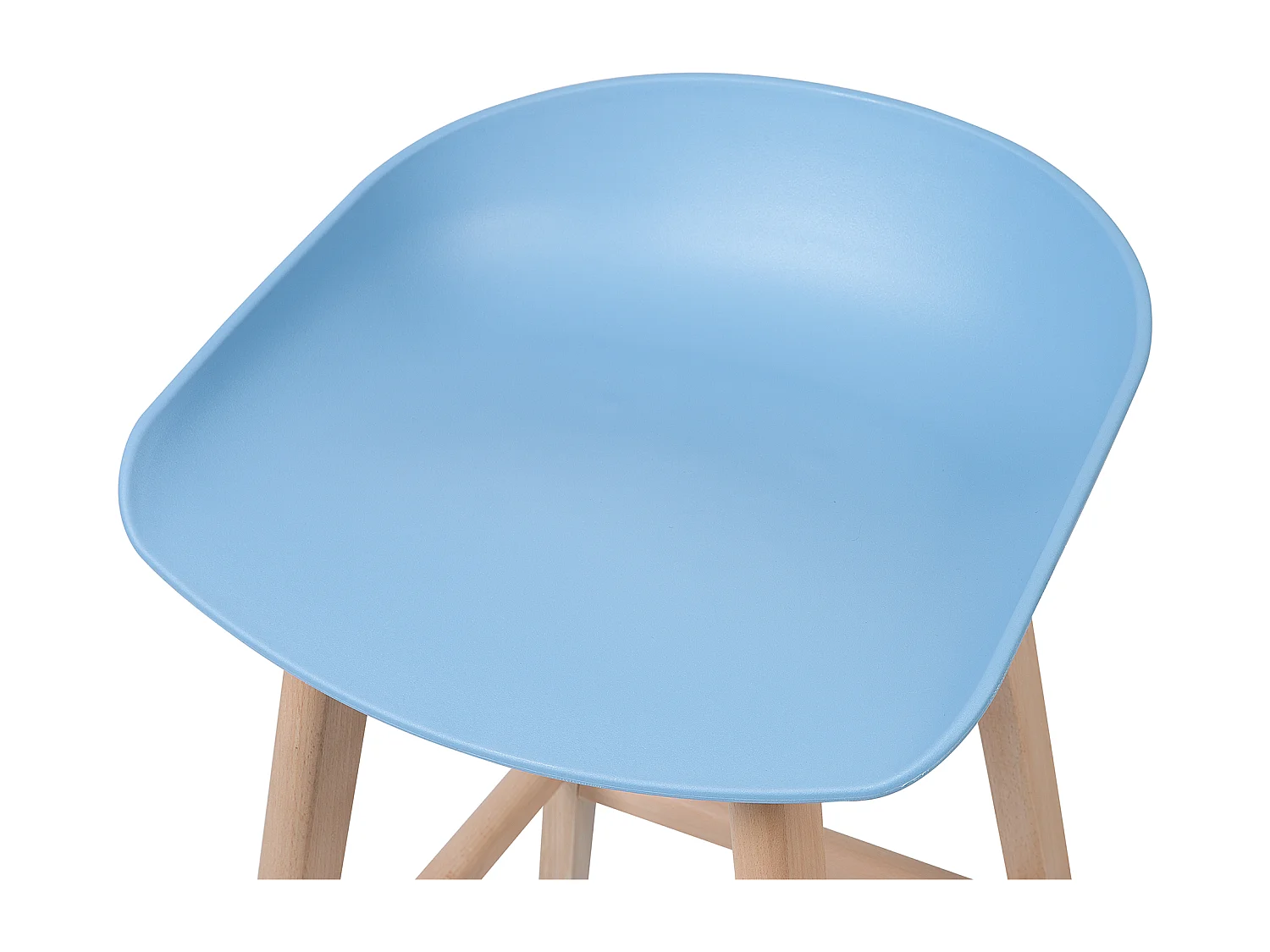 Lot de 2 chaises de bar MICCO Bleu clair