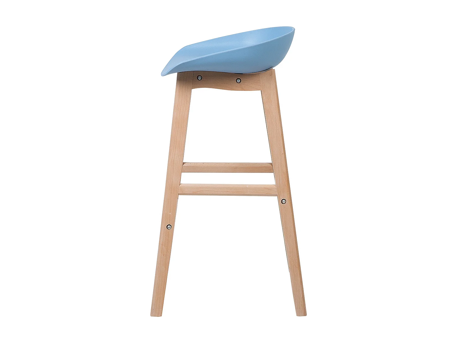 Lot de 2 chaises de bar MICCO Bleu clair