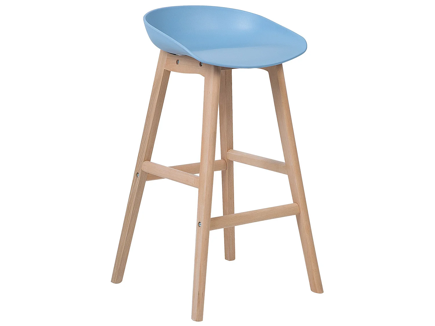 Lot de 2 chaises de bar MICCO Bleu clair