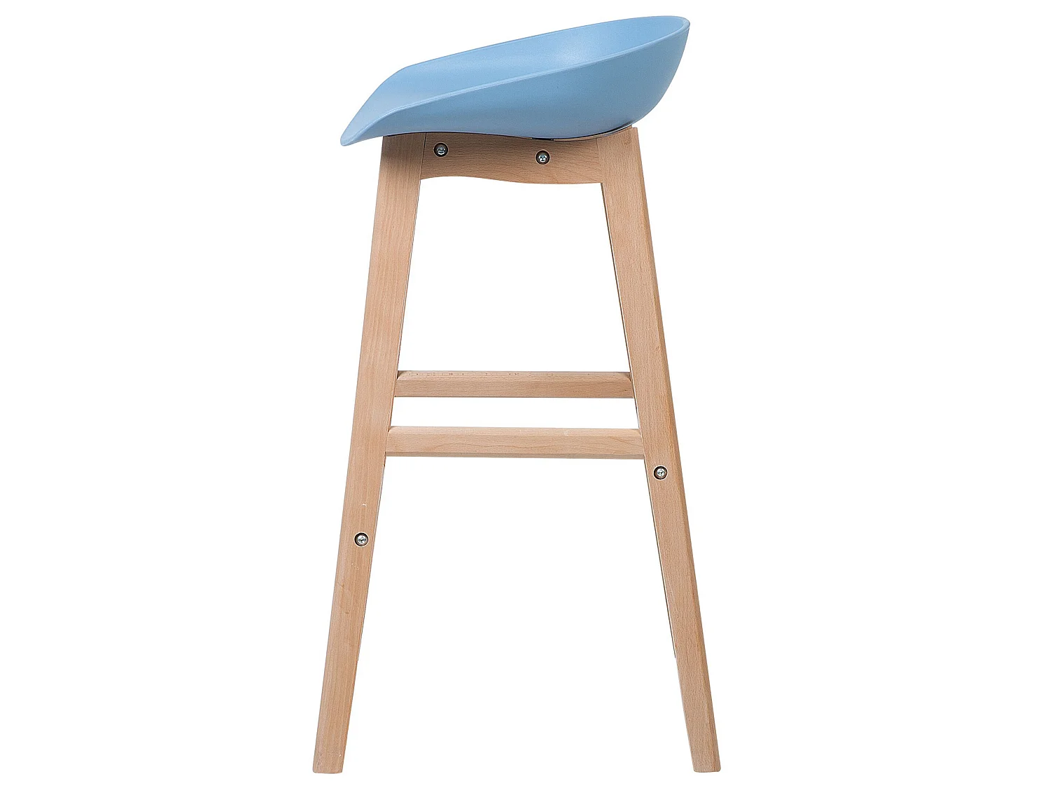 Lot de 2 chaises de bar MICCO Bleu clair