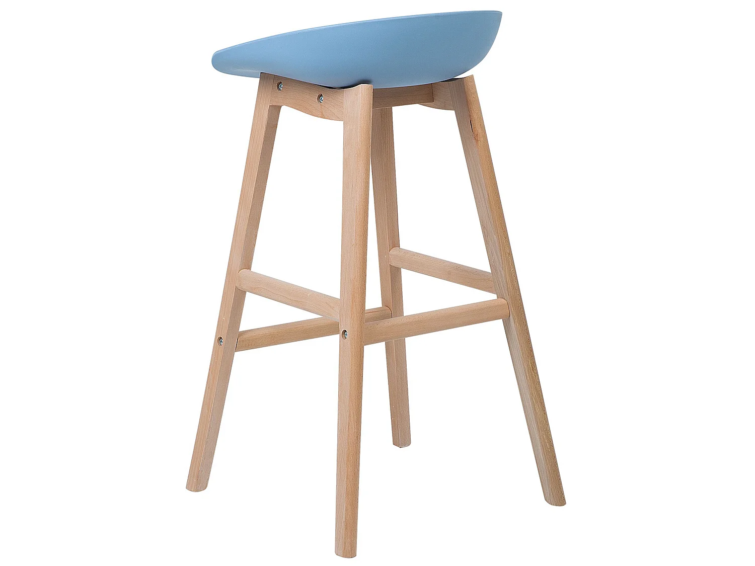 Lot de 2 chaises de bar MICCO Bleu clair